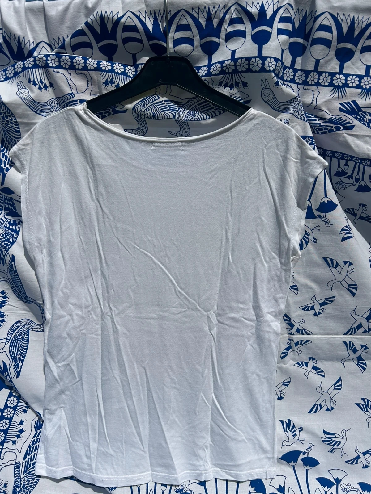 T-shirt branco e prateado 34/XS algodão viscose cache cache feminino – photo 3